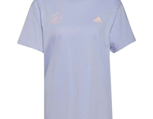 Adidas Signature Tee moteriški marškinėliai violetiniai GV1344 GV1344