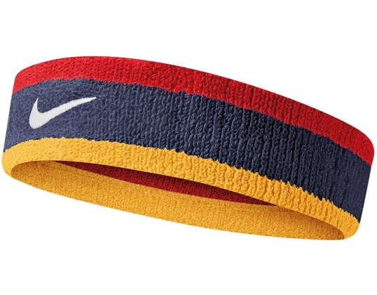 Bandeau Nike Swoosh Bandeau jaune marine-rouge N0001544428OS