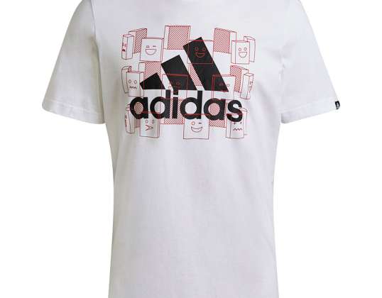 Homme adidas Esports Logo T-shirt graphique blanc GS6230 GS6230