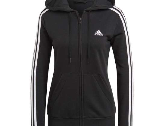 adidas Essentials F T 3-Stripes Sudadera con capucha con cremallera completa GL0792 GL0792