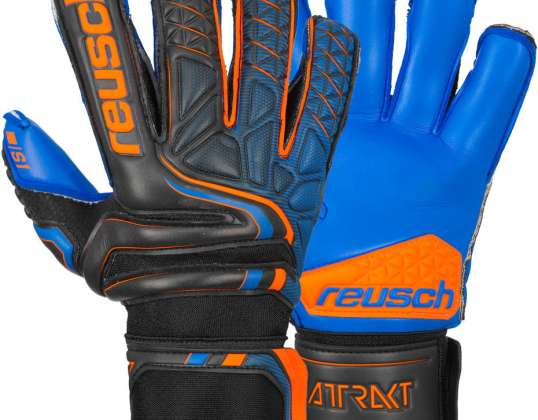 Goalkeeper Gloves Reusch Attrakt S1 Evolution Finger Support 5070238 7083
