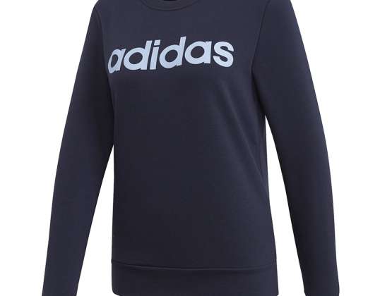 Sweat-shirt femme adidas W Essentials Linear Sweat bleu marine EI0678 EI0678