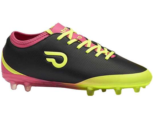 Botas de fútbol Gedo Calzsol FG negro-amarillo-rosa 1602 CALZSOL 1602