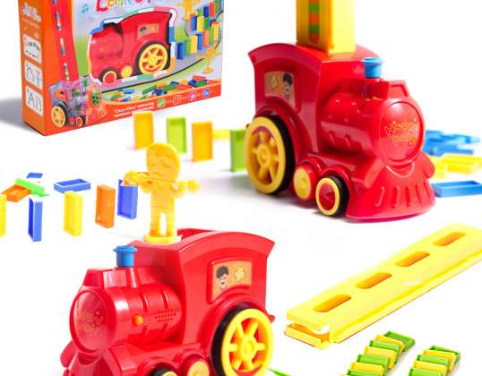 Tren Locomotiva Tren Jucărie domino de stivuire ca cadou pentru copii