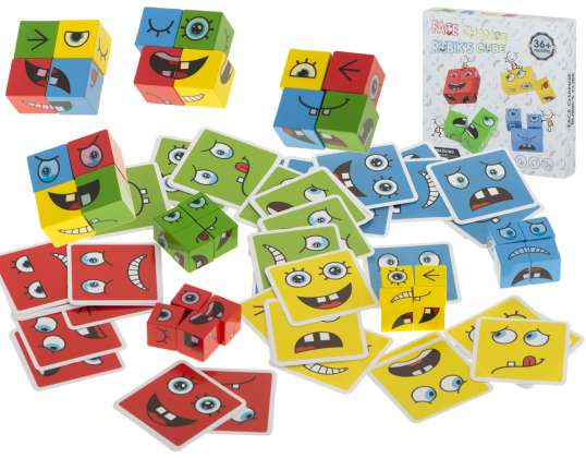Kreative Montessori-Bausteine fordern die Emotionen des Gesichts heraus