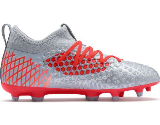 Puma Future 4.3 Netfit FG AG JUNIOR chaussures de football argent-rouge 105693 01 105693 01