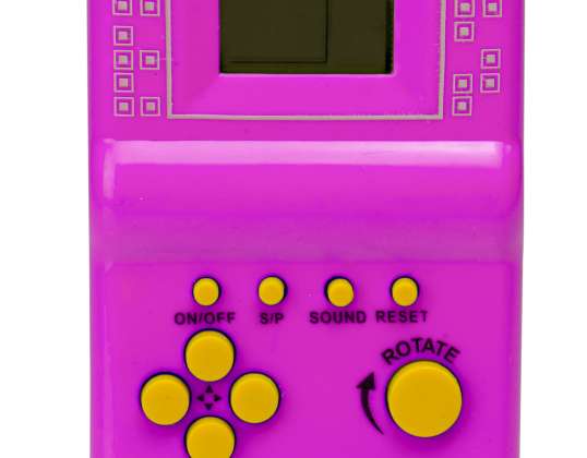 Mäng Elektrooniline taskukonsool Tetris 9999in1 roosa
