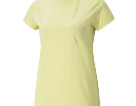 Puma RTG Heather Logo Tee T-paita keltainen 586455 40 586455 40