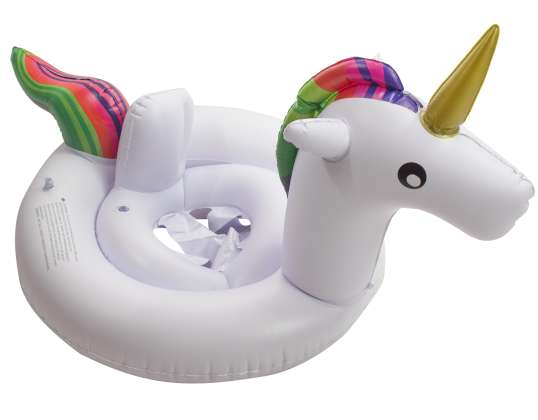 Baby Swim Ring Inflatable Boat With Seat Unicorn 70cm 1 3yrs