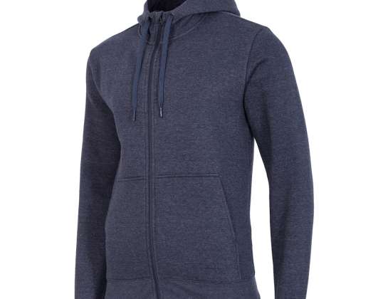 Men's sweatshirt 4F denim melange H4Z18 BLM002 32M