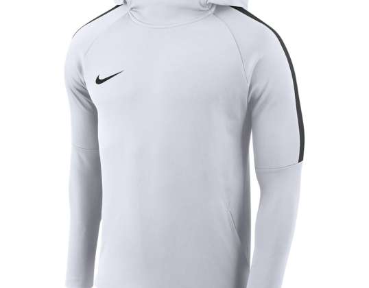 Vīriešu Nike sausā akadēmija 18 Hoodie PO balts AH9608 100 AH9608 100