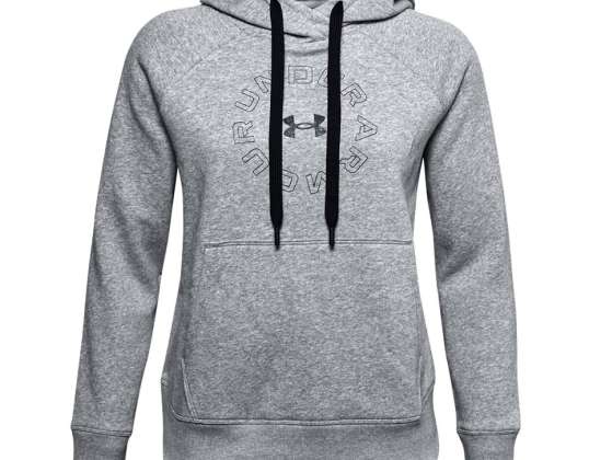 Under Armour Rival Fleece Sudadera con capucha metálica Gris 1356323 035 1356323 035