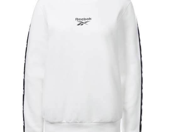 Bayan sweatshirt Reebok TE Bant Paketi Mürettebat beyaz GU0009 GU0009