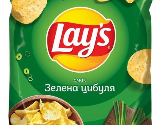 Chips de pommes de terre Lays 62g goûts différents en gros