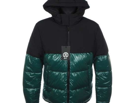 Чоловічі модні куртки ADHOC S81 - універсальний верхній одяг чорного, синього, зеленого кольорів
