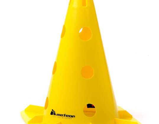 Meteor bollard with holes 30 cm yellow 29223 29223