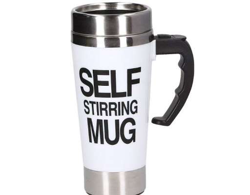 Self-mixing thermal mug with lid 400ml