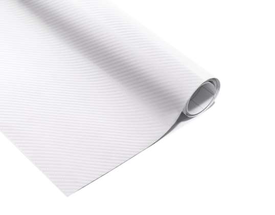 Carbon foil roll 4D white 1 52x30m