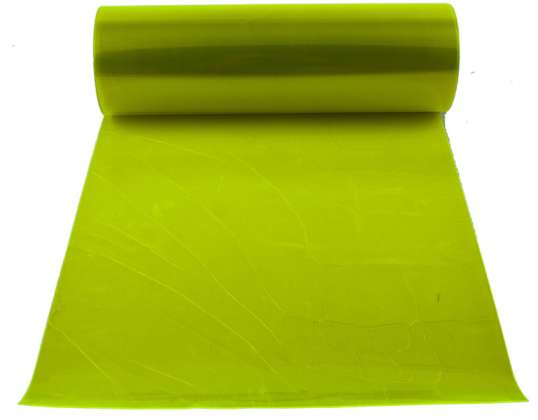 Rouleau de papier d’aluminium pour lampes en verre teinté vert vif 0,3x8,5