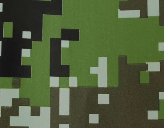 Camouflage roll foil pixels 1 52x30m