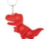 Anti-stress Portachiavi Push Bubble Pop Dinosauro Fluorescente