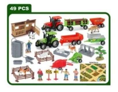 Farm farm with animals and machines 49pcs.