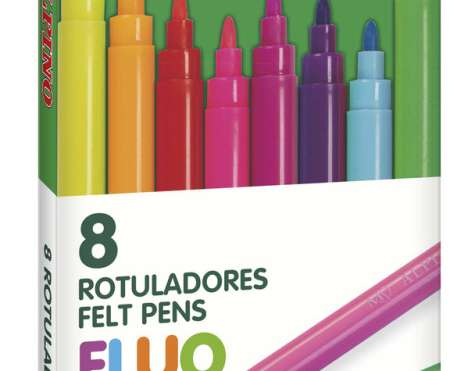 ALPINO rašikliai su veltiniu 8 spalvų