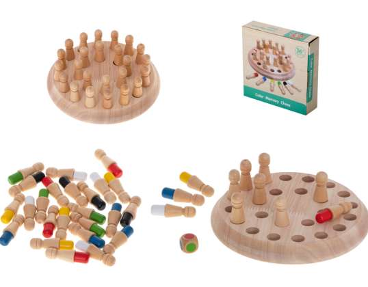 Puzzle joc de memorie chineză meci culori lemn