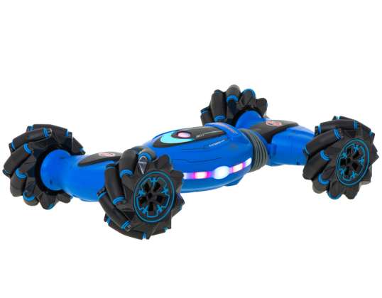 Nuotolinio valdymo pultas Rankinis valdymas Automobilis 2in1 RC Stunts šokių triukas 360 mėlyna