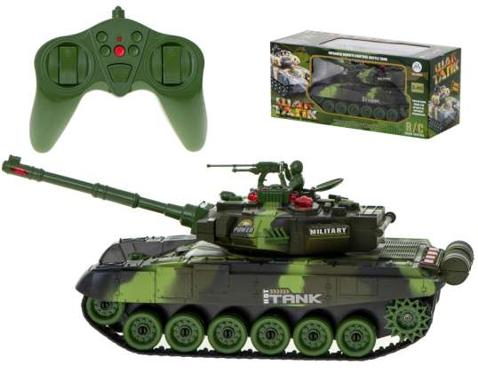 RC Tanque de Controle Remoto Big War Tank 9995 Grande 2.4GHz Verde