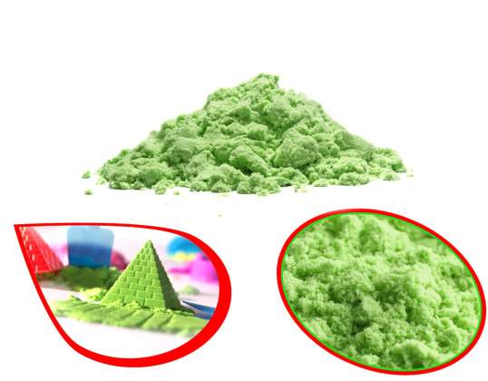 Kinetic sand 1kg in a green bag