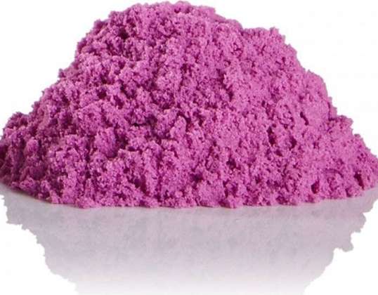 Kinetisch zand 1kg in een paarse zak