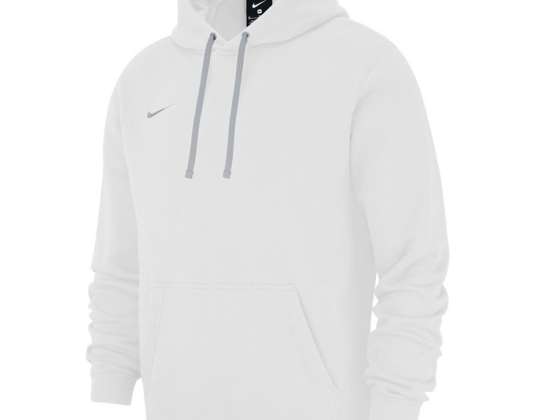 Men's Nike Team Club 19 Fleece Hoodie PO white AR3239 100 AR3239 100