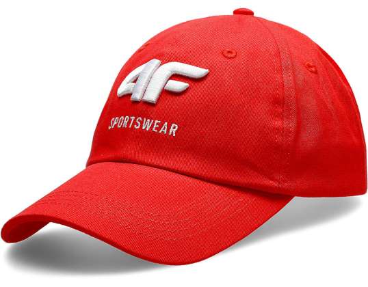 Gorra de béisbol masculino 4F rojo H4L20 CAM009 62S H4L20 CAM009 62S