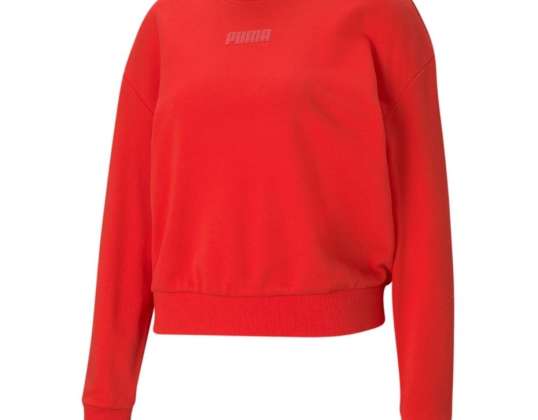 Puma Modern Basics Crew women's sweatshirt red 585932 23 585932 23