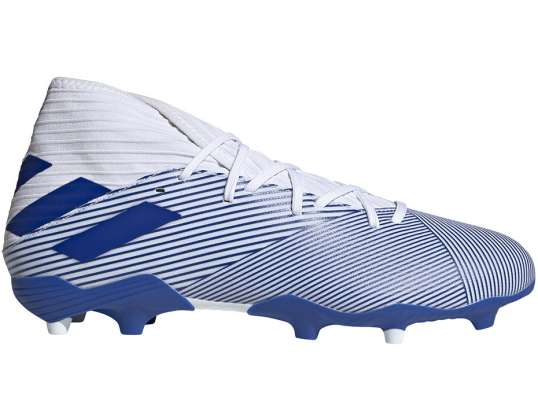 Chaussures de football adidas Nemeziz 19.3 FG blanc-bleu EG7202