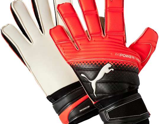 Puma Evo Power Grip 2.3 RC luvas de guarda-redes vermelho-preto 041222 20 041222 20