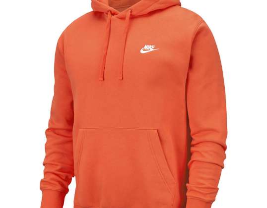 Men's Nike Club Hoodie Po Bb orange BV2654 837