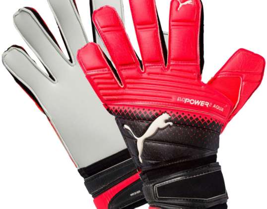 Puma Evo Power Grip 2.3 Aqua guanti portiere nero-rosso-bianco 041225 20 041225 20