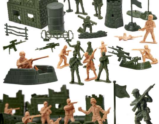 Soldaten-Soldaten-Militärbasis-Figuren Set 114-teilig.
