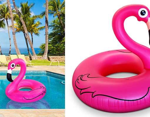 Inflatable Swimming Ring Flamingo 90cm max 6 years