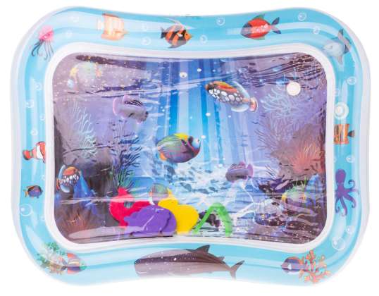 Sensory inflatable water mat for babies fish XXL 62x45 cm