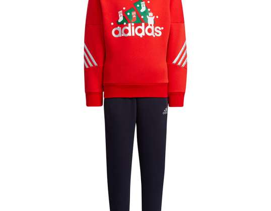 Survêtement pour enfant adidas LK Holiday Set rouge-bleu marine H40344 H40344