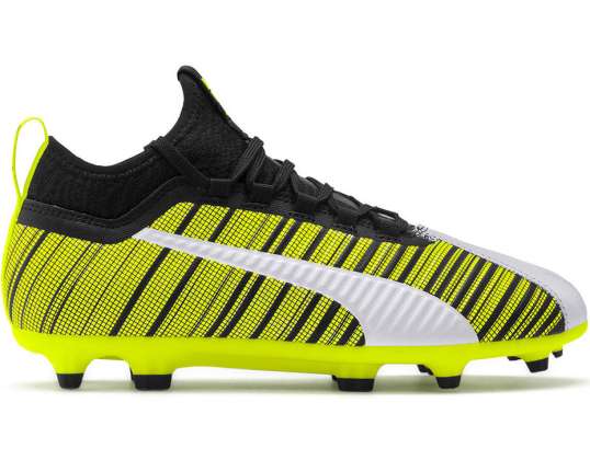 Botas de fútbol Puma One 5.3 FG AG JUNIOR amarillo-negro-blanco 105657 03 105657 03