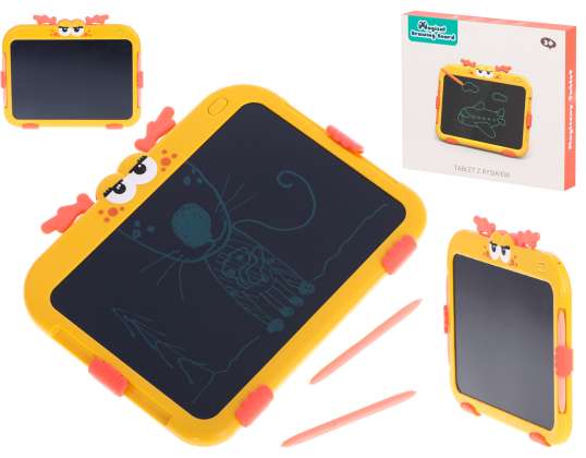 Graphic Tablet Drawing Board Fawn 10' Yellow Stylus