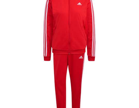 Survêtement pour femme adidas Essentials 3-Stripes Survêtement rouge H10157