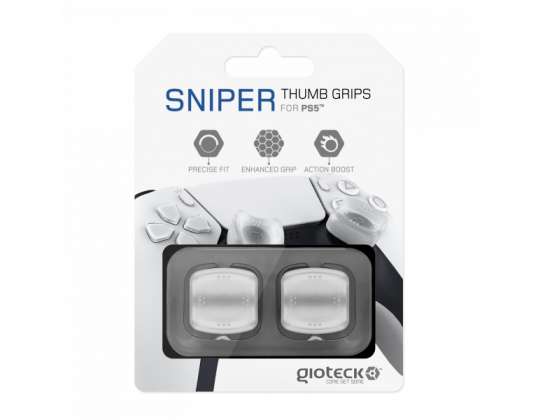 Gioteck Sniper Thumb Grips (Translucent White) - 308246 - PlayStation 5