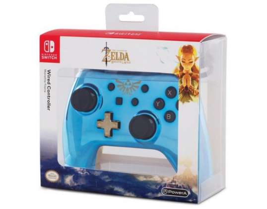 PowerA-controller Chrome - Blå Zelda - 323116 - Nintendo Switch