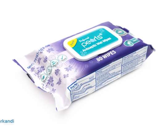 Pearls Antiseptic Wet Wipes - Lavender