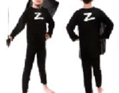 Kostuum kostuum Zorro maat M 110-120cm